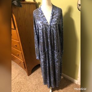 Lularoe Blue Animal Print Sarah